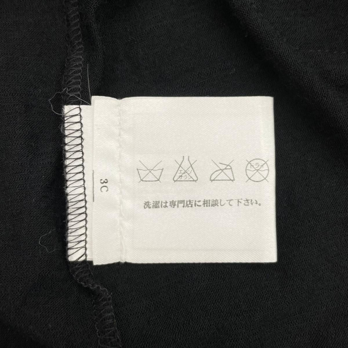 Chanel Short Sleeve Top CC Logo Braided Pocket 38 Wool Black — view 9
