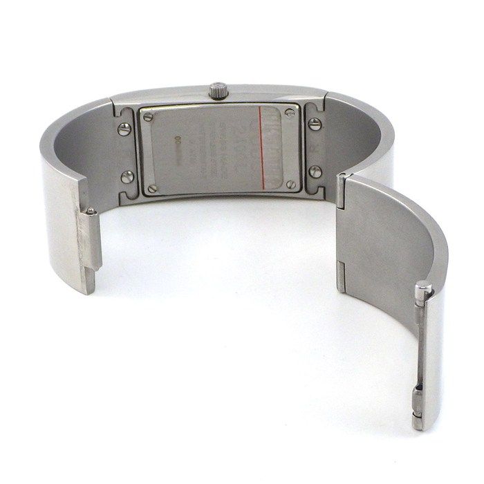 Gucci Watch Bangle Satin Silver Dial SS Quartz Analog — view 3