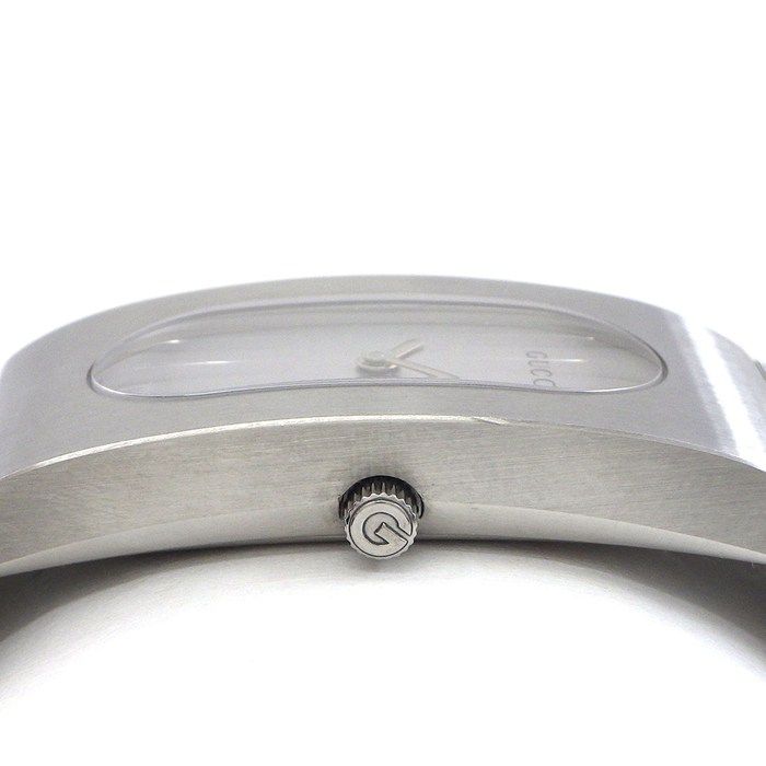 Gucci Watch Bangle Satin Silver Dial SS Quartz Analog — view 2