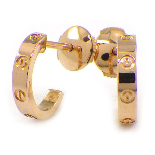 Cartier Earrings Love SM Hoop Mini 18K Pink Gold