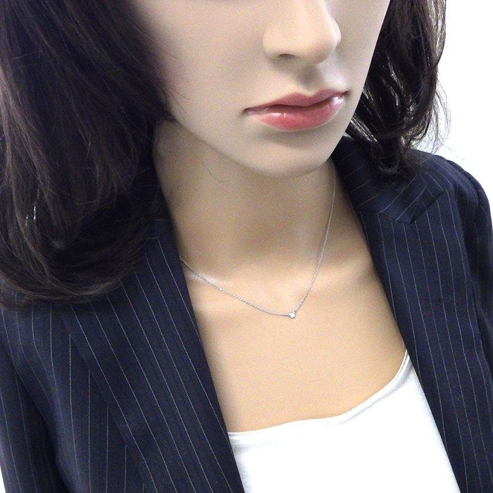 Tiffany & Co Necklace by the Yard Single 1 Point Diamond — view 6