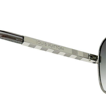 Louis Vuitton Sunglasses Metal Acetate Damier Attitude Aljan Silver Gray 16 — view 7