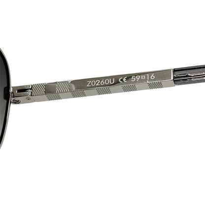 Louis Vuitton Sunglasses Metal Acetate Damier Attitude Aljan Silver Gray 16 — view 6