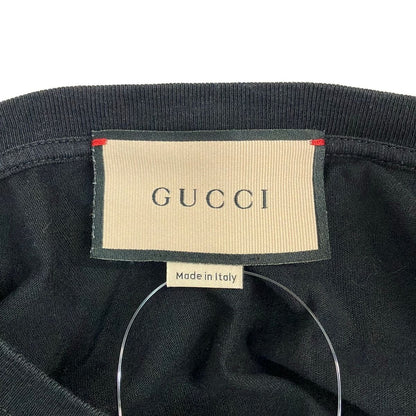 Gucci Short Sleeve T-Shirt S Black Light Blue Multi Crew — view 3