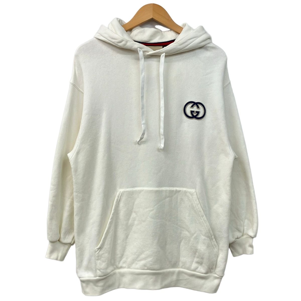 Gucci Hoodie Xxs XS White Dark Navy Long Sleeve