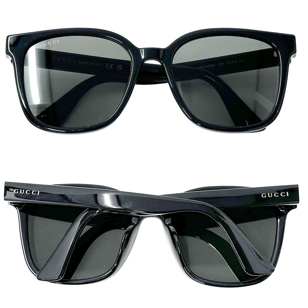 Gucci Sunglasses Acetate Black 19 145 Square Eyewear — view 4