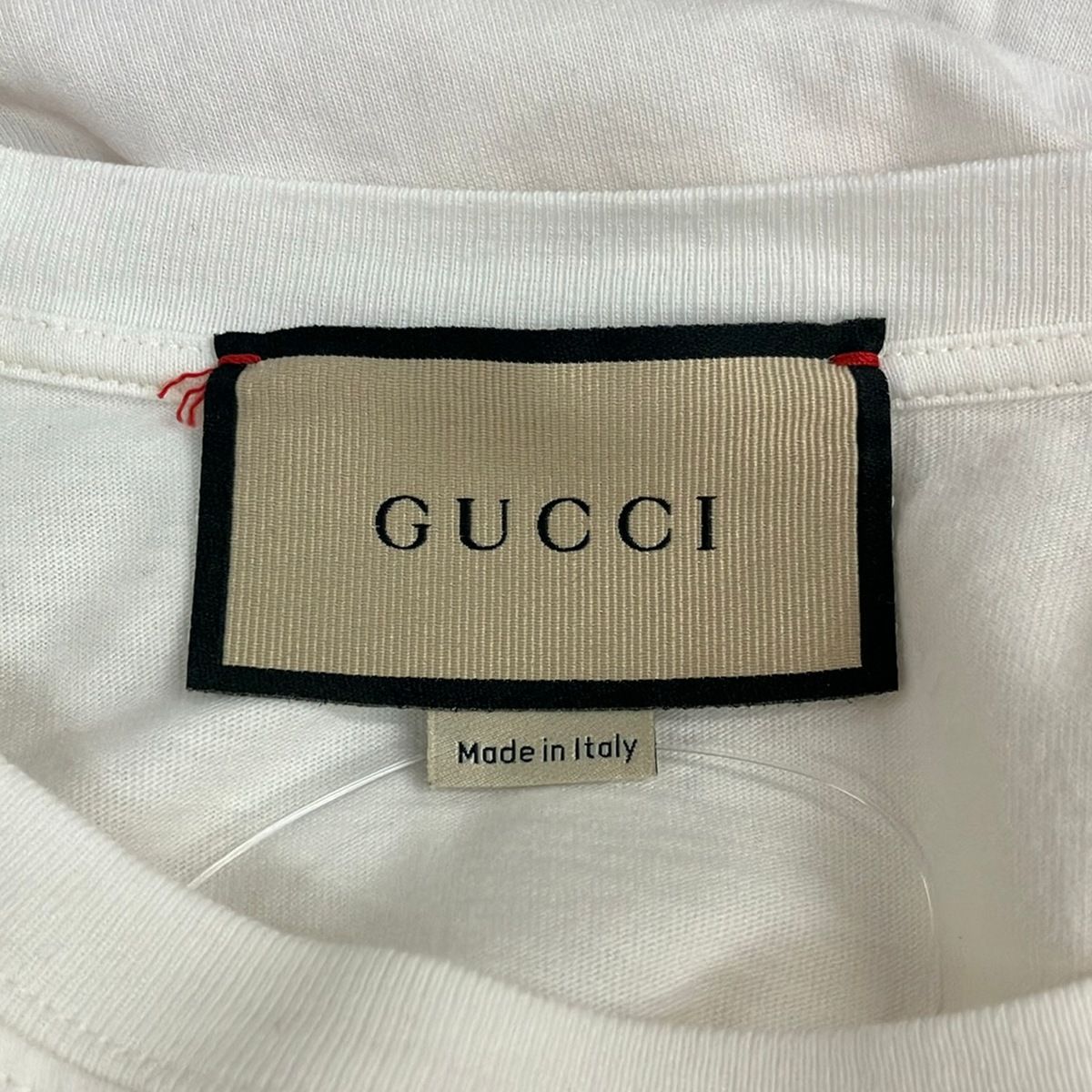 Gucci Short Sleeve T-Shirt XS Ivory Orange Multi Crew — view 3