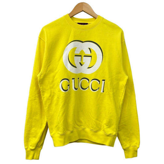 Gucci Sweatshirt XS Yellow White Dark Gray Long Sleeve
