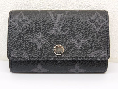 Louis Vuitton Key Case Multicles 6 Monogram Eclipse 6 Key Holder