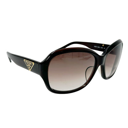 Prada Sunglasses Acetate Dark Brown 16 130 Logo Summer Adult UV Cut Eyewear — view 2
