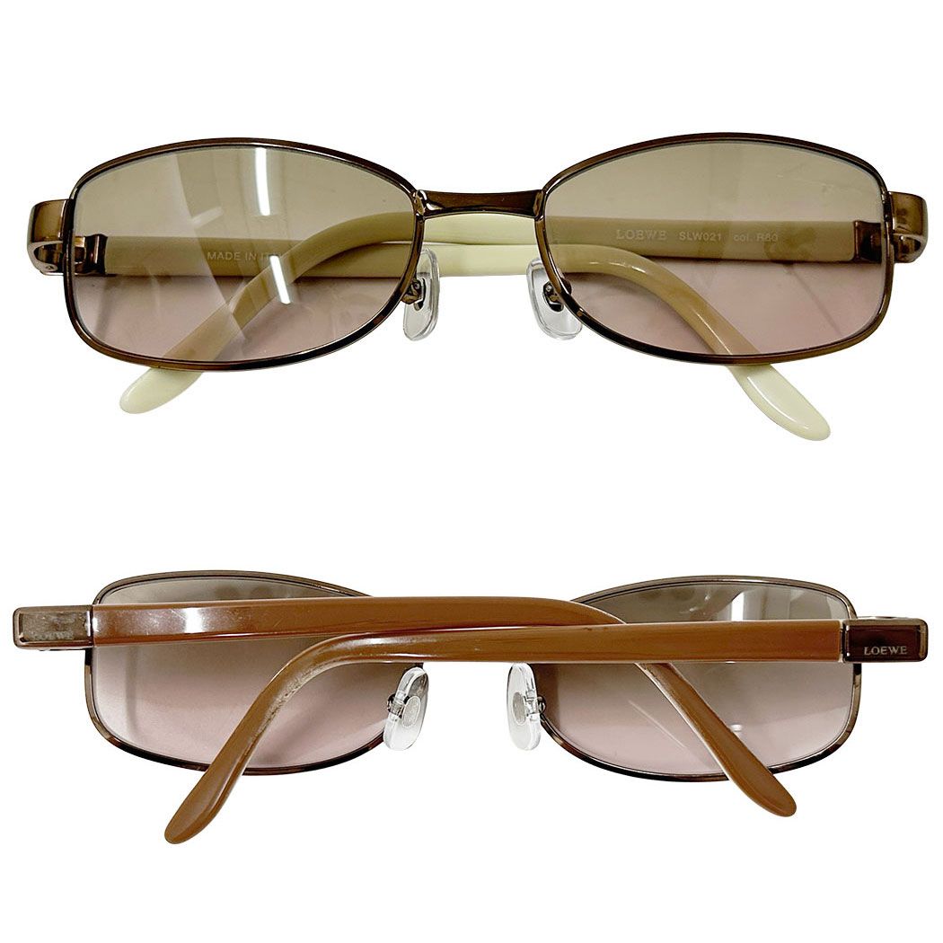 Loewe Sunglasses Acetate Brown Beige Adult UV Cut Vintage Eyewear — view 4