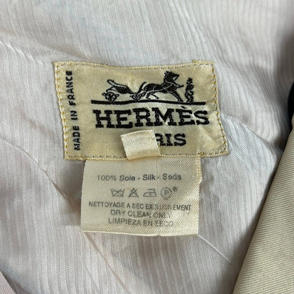 Hermes Vest 40 M Light Pink Beige Multi Silk Zip — view 4