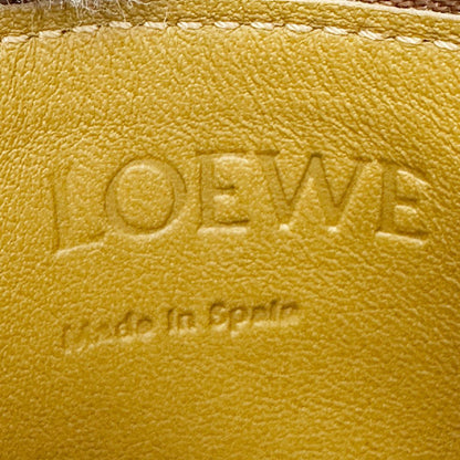 Loewe Wallet Coin Case Anagram Calf Brown Yellow Fragment Pouch Mini Logo — view 6
