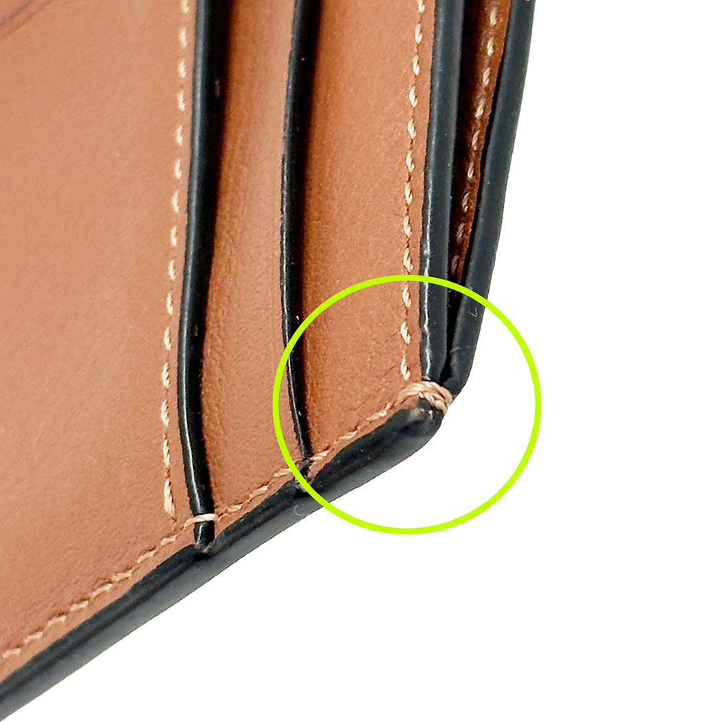 Loewe Wallet Coin Case Anagram Calf Brown Yellow Fragment Pouch Mini Logo — view 8
