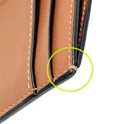 Loewe Wallet Coin Case Anagram Calf Brown Yellow Fragment Pouch Mini Logo — view 8