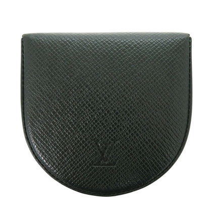 Louis Vuitton Porte-Monnaie Cuvette Taiga Esepia Coin Case Wallet Green
