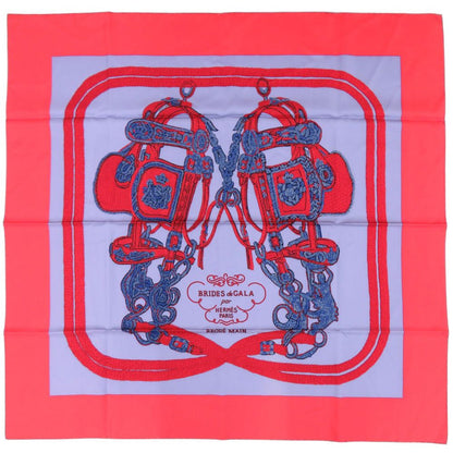 Hermes Carre 90 Brides de Gala Brid Silk Red Scarf