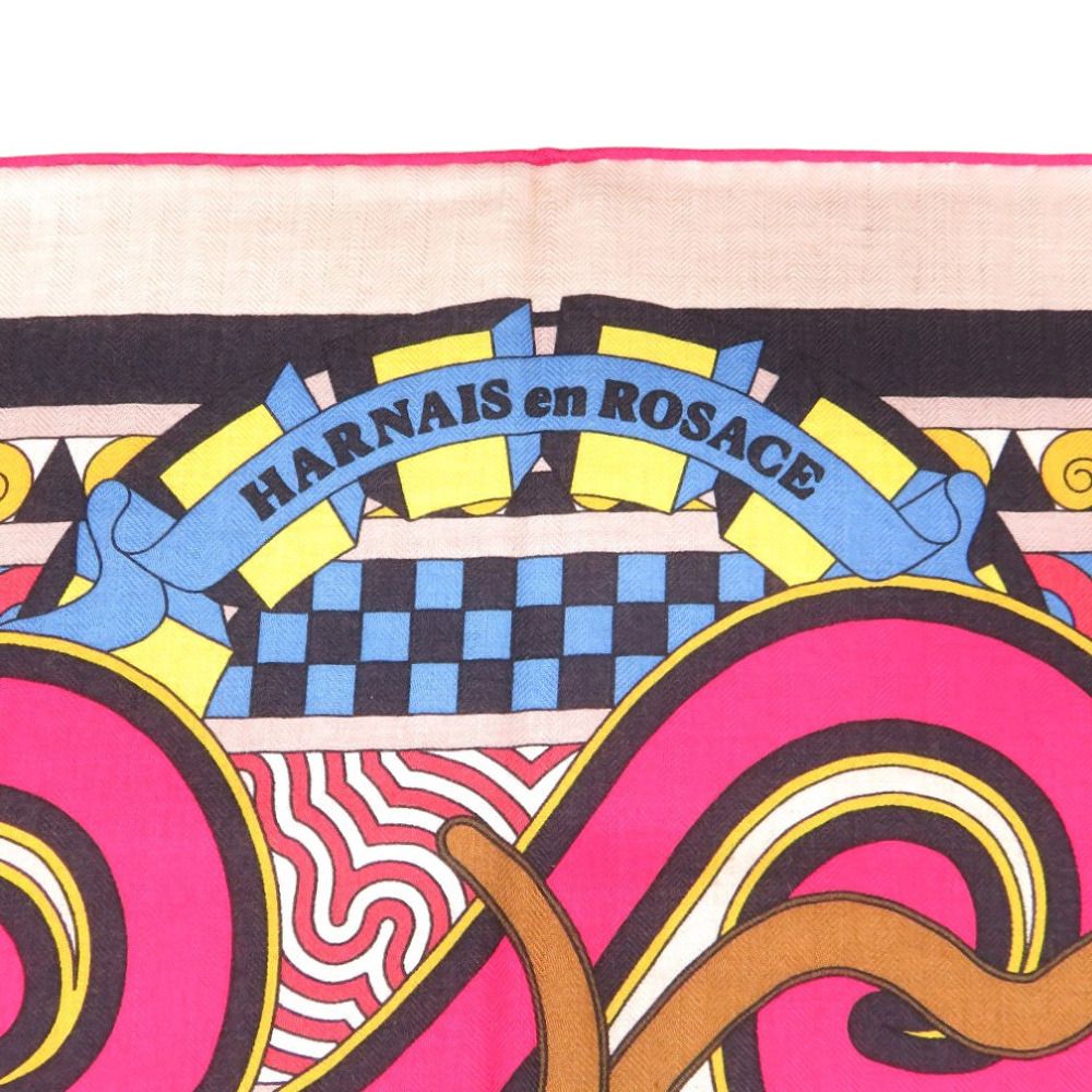 Hermes Carre 140 Geant Harness Rose Window Harnais en Rosace Cashmere Silk — view 3