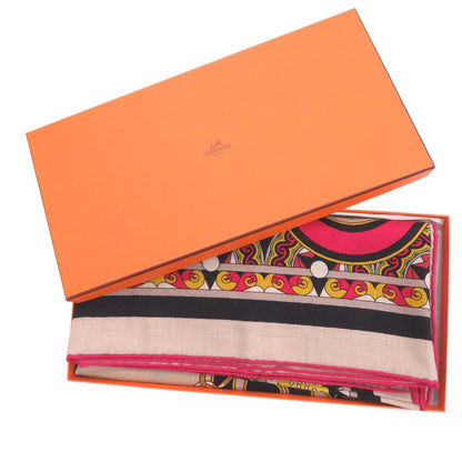 Hermes Carre 140 Geant Harness Rose Window Harnais en Rosace Cashmere Silk — view 2