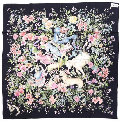 Dior D Constellation Silk Black Square Scarf — view 3