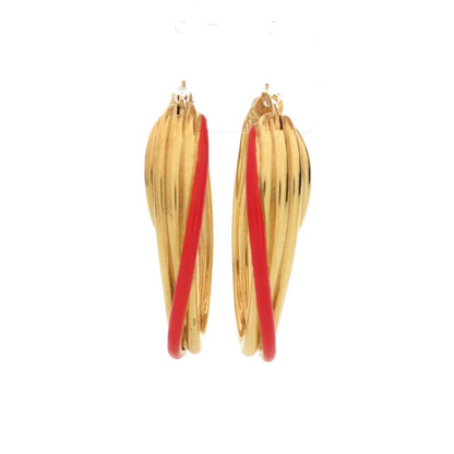 Celine Hoop Earrings Metal Gold — view 2