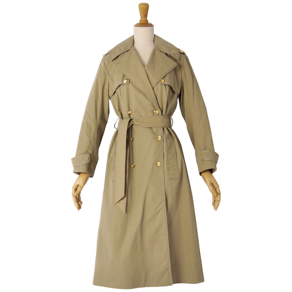Celine Vintage Coat Trench Gold Button — view 3