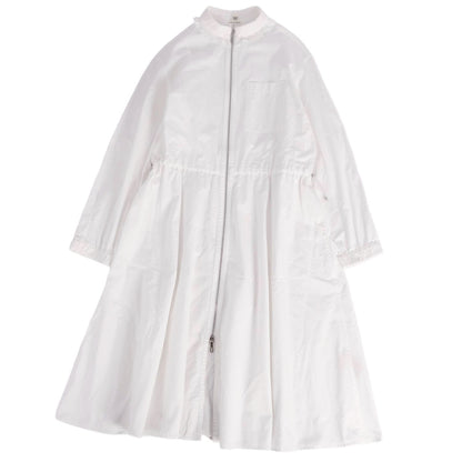 Hermes Dress Shirtdress White
