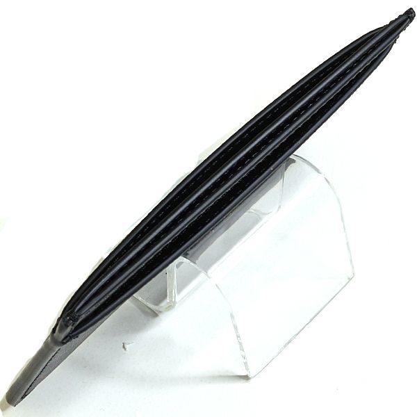 Celine Triomphe Holder Card Case Pasuke Business Holder Leather Black Brown — view 4
