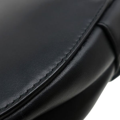Dior 2-Way Saddle Bag Mini Leather Black Gold — view 6