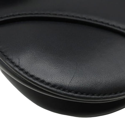 Dior 2-Way Saddle Bag Mini Leather Black Gold — view 4