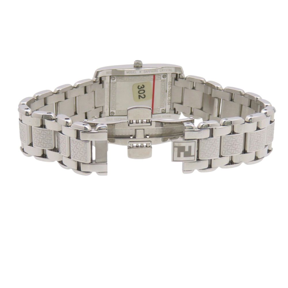 Fendi Classico Diamond Quartz Watch SS White Shell — view 5