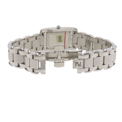Fendi Classico Diamond Quartz Watch SS White Shell — view 5
