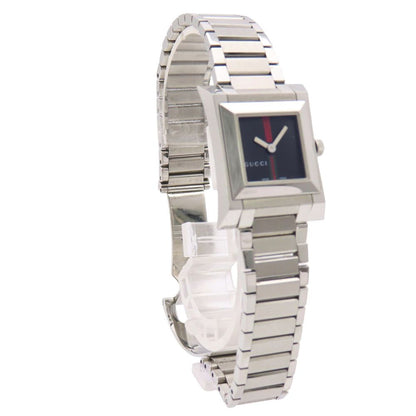 Gucci Square Watch Stainless Steel Black Dial — view 4