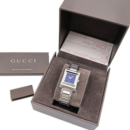 Gucci Square Watch Stainless Steel Black Dial — view 2
