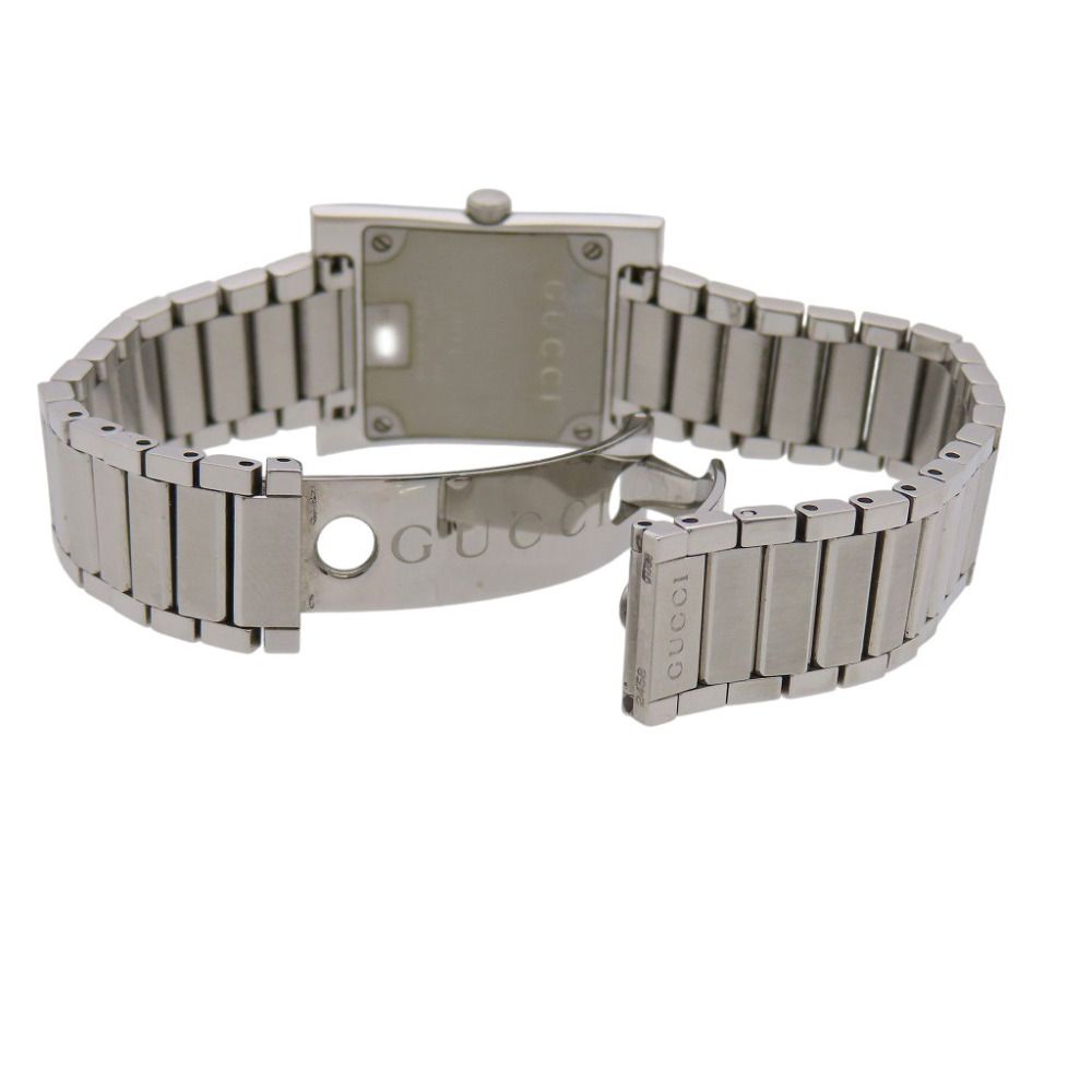 Gucci Square Watch Stainless Steel Black Dial — view 5