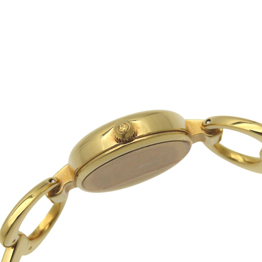 Gucci Quartz Watch Stainless Steel Black Gold Dial — view 7