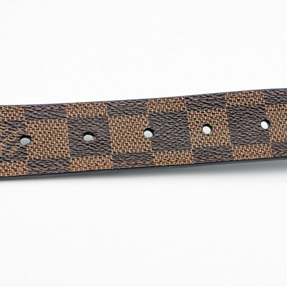Louis Vuitton Ceinture Carre Damier Belt Logo Silver — view 6