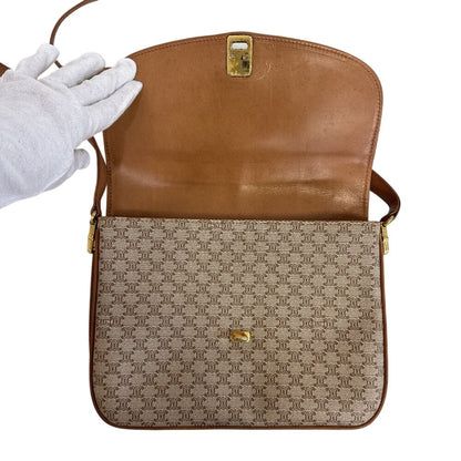 Celine Triomphe Vintage Total Pattern Logo Pochette Wallet Macadam Shoulder — view 5