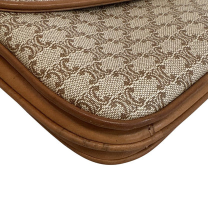 Celine Triomphe Vintage Total Pattern Logo Pochette Wallet Macadam Shoulder