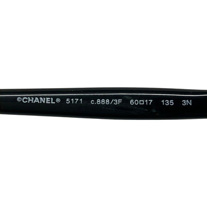 Chanel Sunglasses Black Ribbon CC Logo Eyewear — view 4