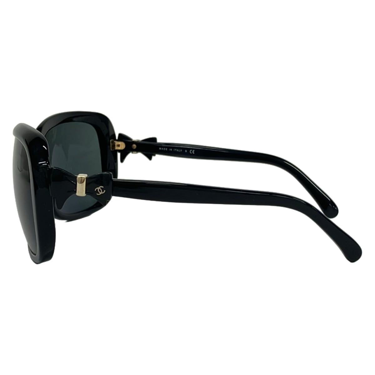 Chanel Sunglasses Black Ribbon CC Logo Eyewear — view 2