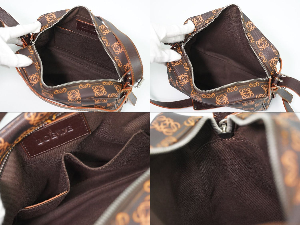 Loewe Anagram Shoulder Bag Brown Orange Second — view 8