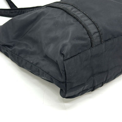 Prada Tote Bag Embroidery Logo Nylon Black — view 4