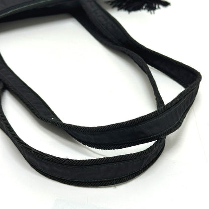 Prada Tote Bag Embroidery Logo Nylon Black — view 6