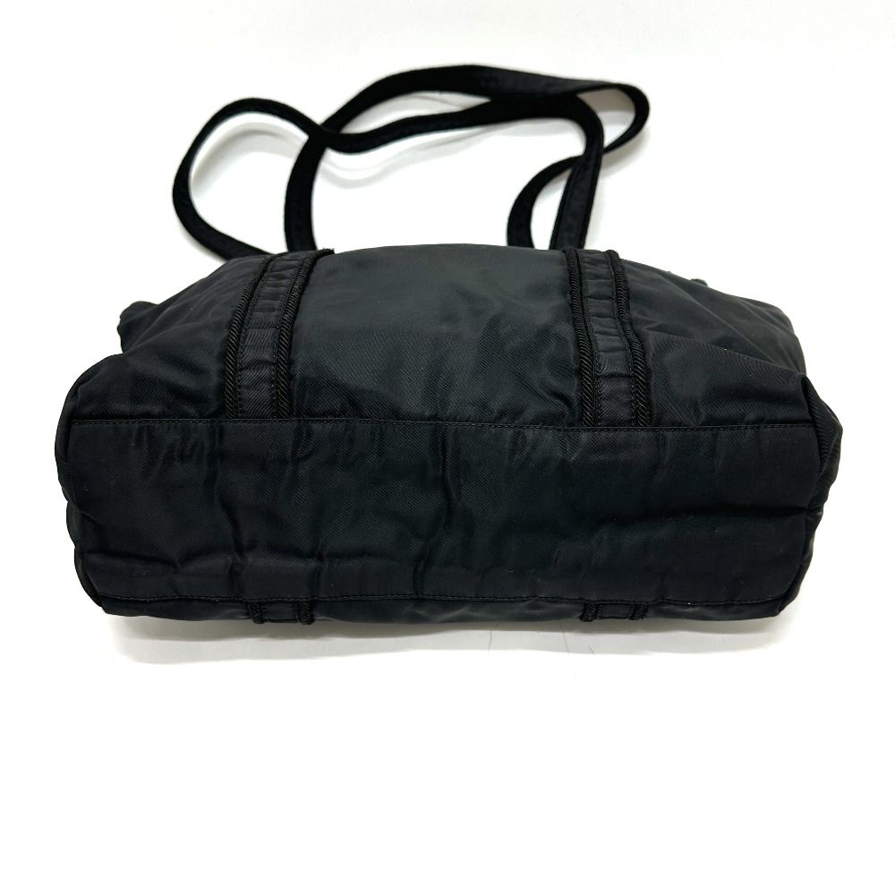 Prada Tote Bag Embroidery Logo Nylon Black — view 2