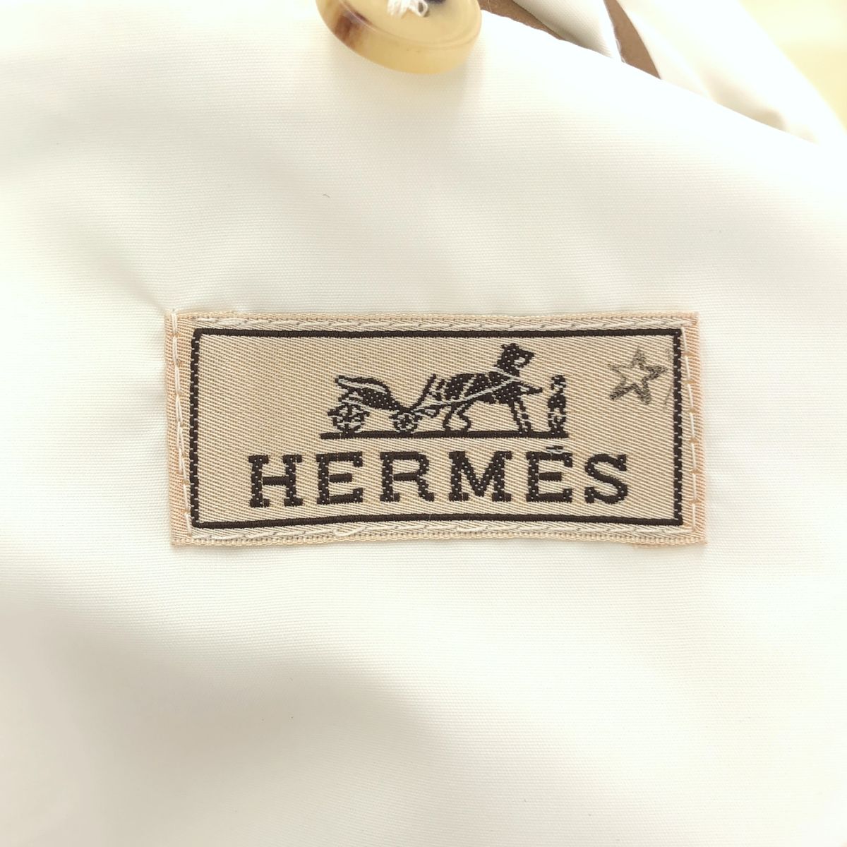 Hermes White Nylon Multi Pocket Jacket 48 — view 5