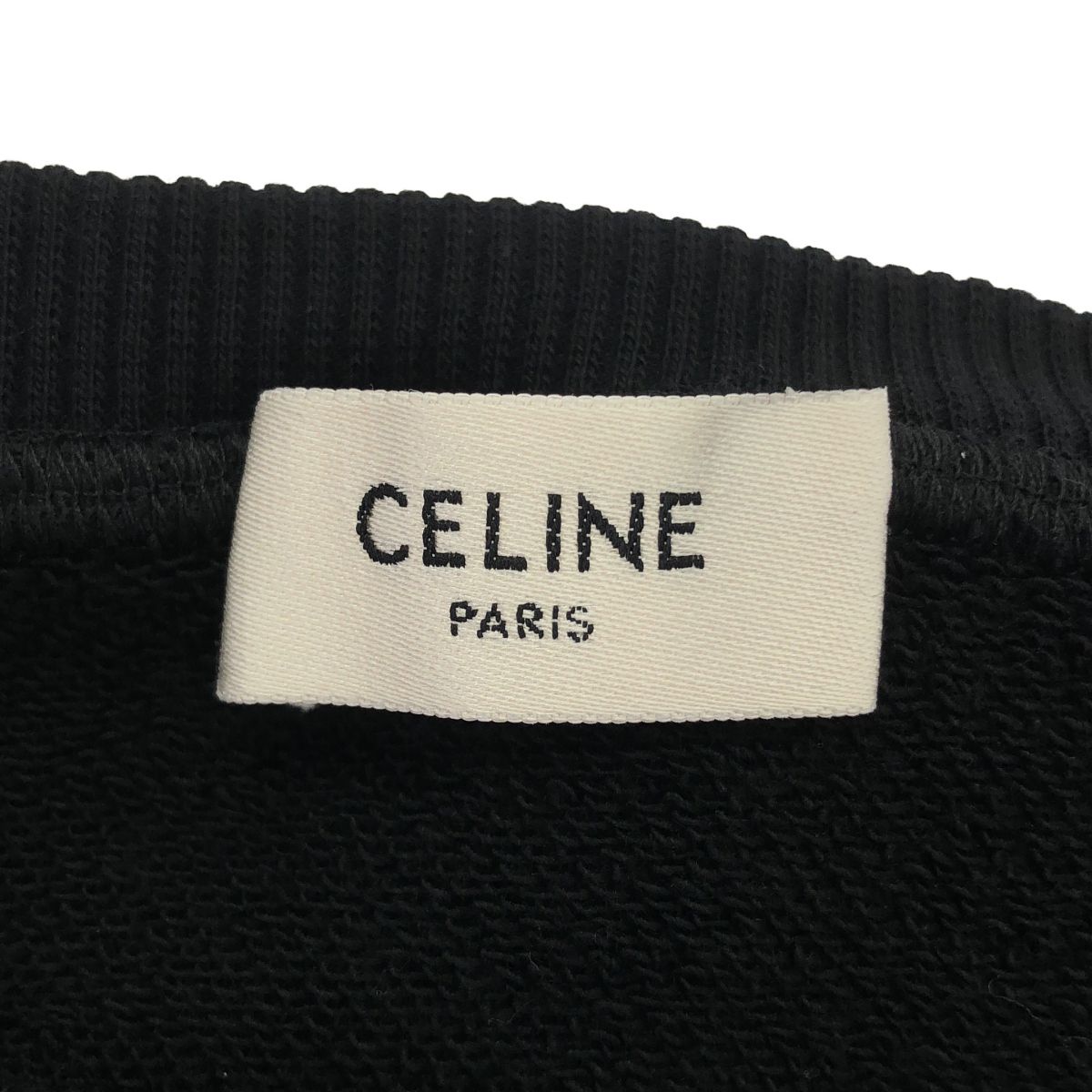 Celine Eddie Era Black Yellow Cotton Front Logo Size Pullover Hoodie Sweatshirt — view 5