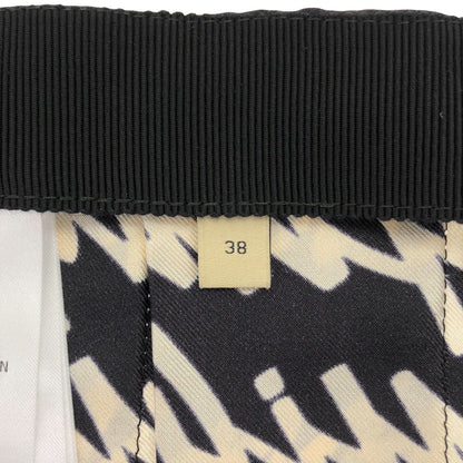 Gucci Black Silk 100 Script Print Skirt 38 — view 4