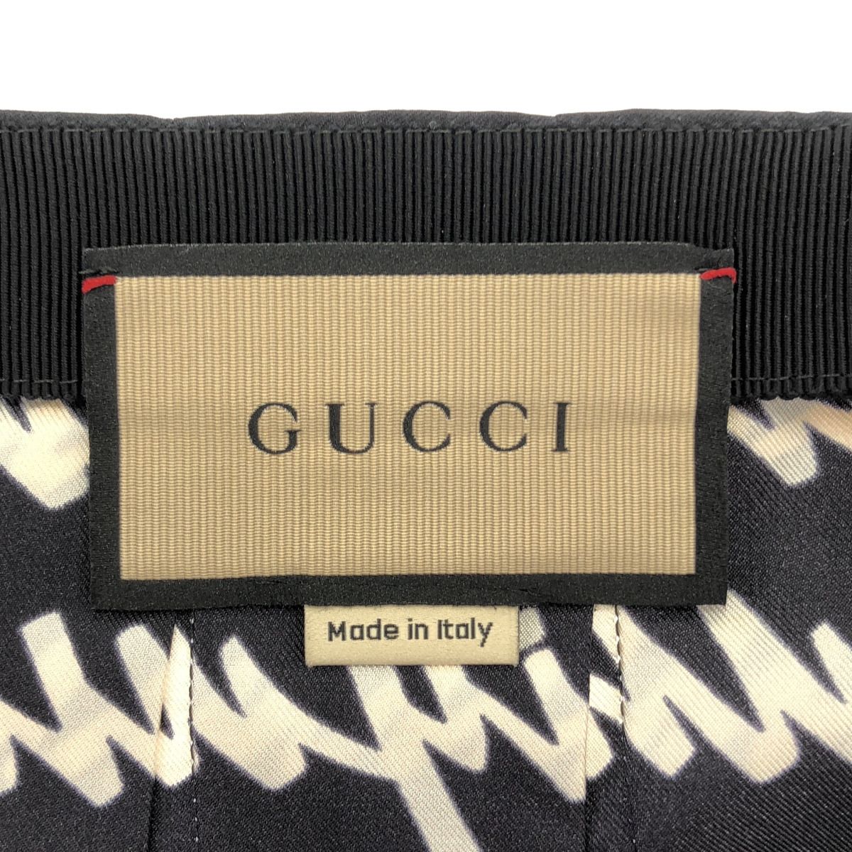 Gucci Black Silk 100 Script Print Skirt 38 — view 5