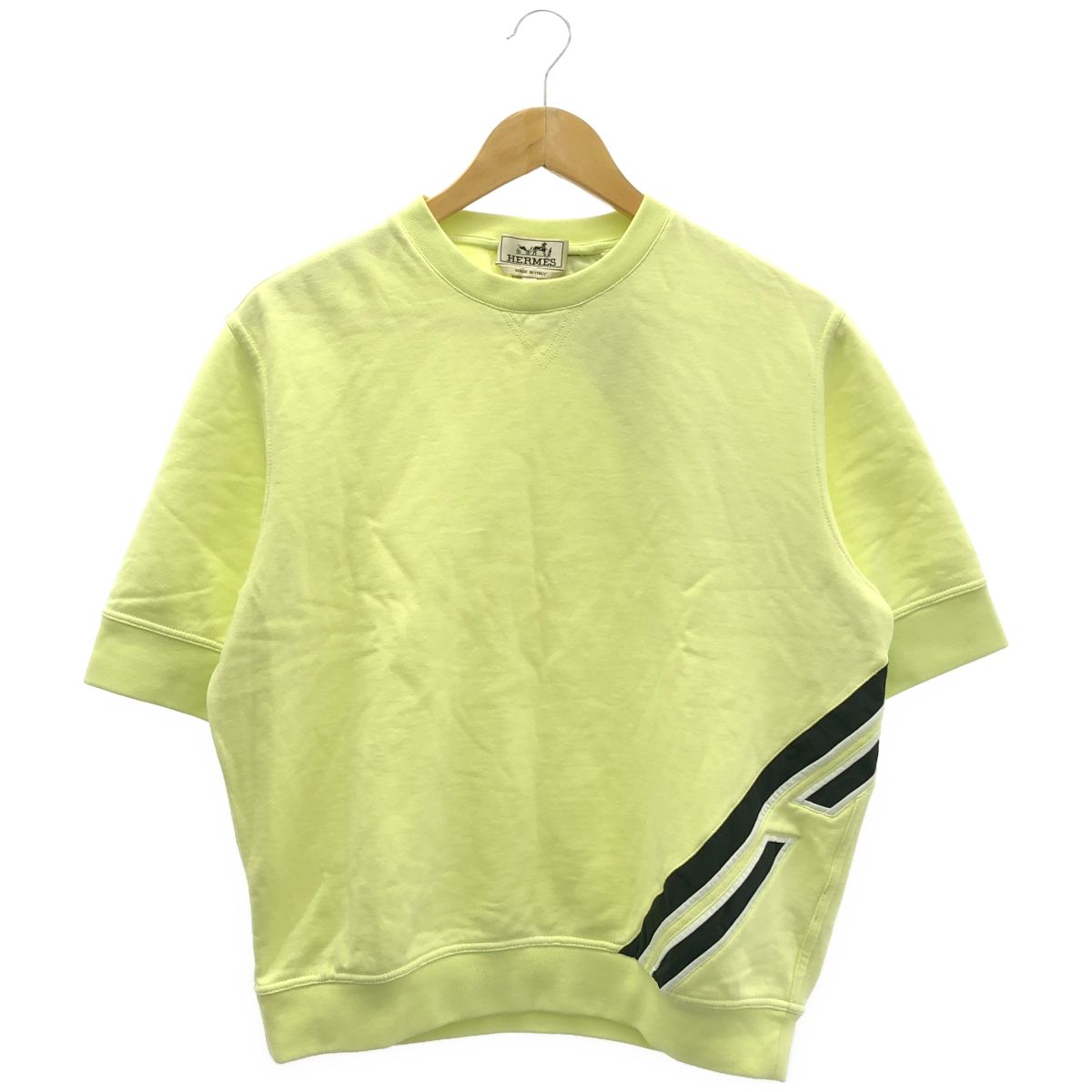 Hermes Yellow Short Sleeve Sweatshirt